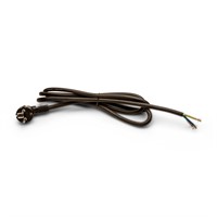 Stickkontakt med 2m svart kabel