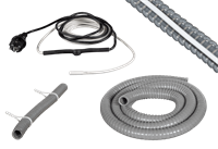 Dräneringsslang 19mm+värmekabel för Pancake, 2 m - 30 W