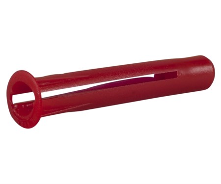 Plastic Plugs, 5,5x35mm Red - 100pcs