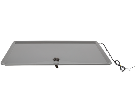 Droppskål rektangulär med inbyggd 2-steg värmematta, 292W