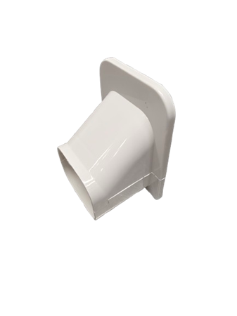 Täcklock mot Tak/Golv, 75mm - Vit