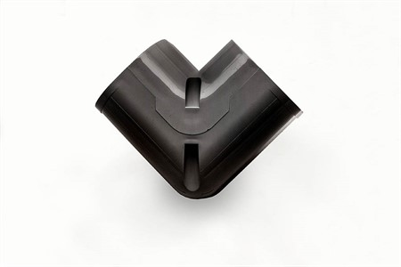 Vertikal vinkel 90°, 100mm - Svart