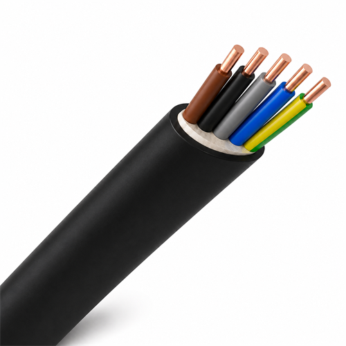 EXQ 5G1,5 – Halogenfri Installationskabel, Svart – 50 m