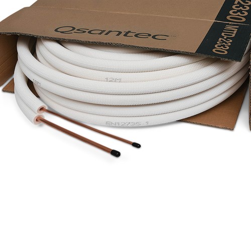 QsanTec kylkopparrör duo, 1/4"x3/8" - 30m
