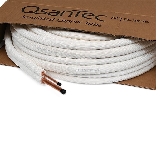 QsanTec kylkopparrör duo, 3/8"x5/8" - 20m