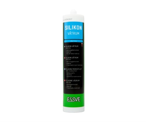 Silikon våtrum, vit - 300ml