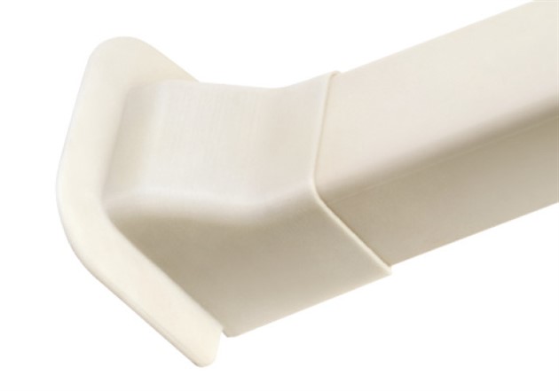 Täcklock mot Tak/Golv, 80mm - Vit