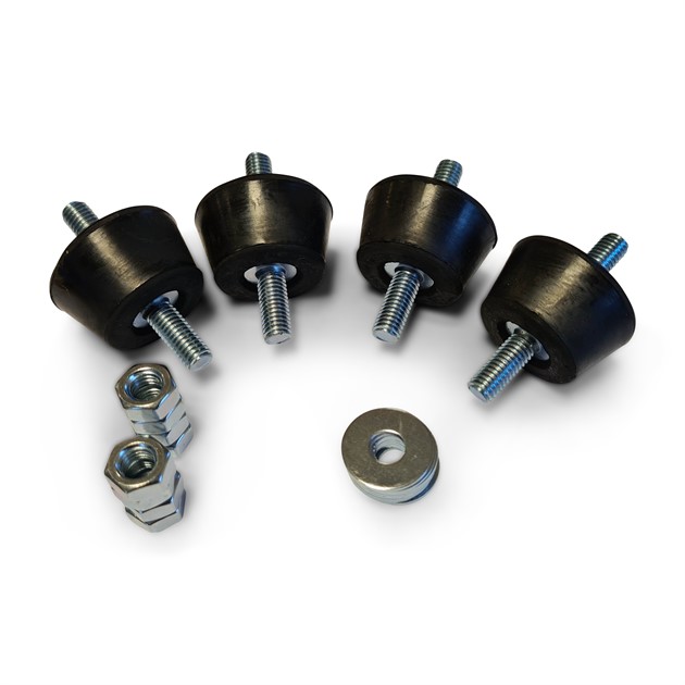 QsanTec Vibrationsdämpare koniska, 4st 30-40x25mm