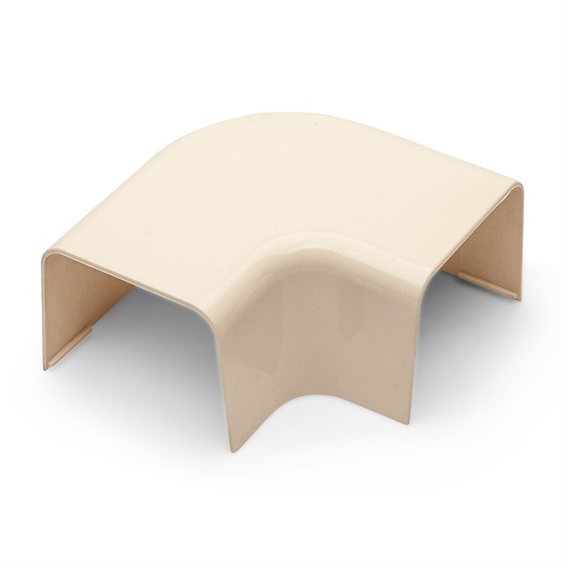 Plan vinkel 90°, 25mm - Vit