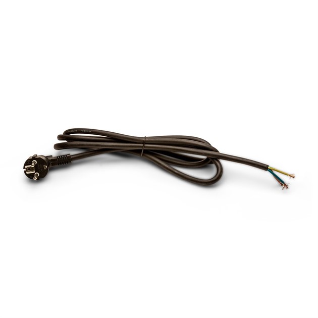 Stickkontakt med svart kabel - 5m