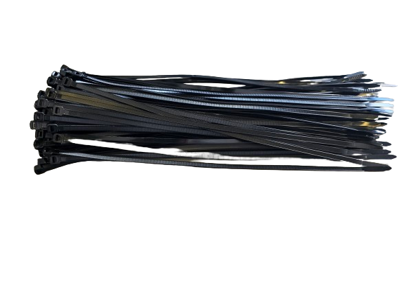 QsanTec Buntband,100st 4,8x300 mm - Svarta