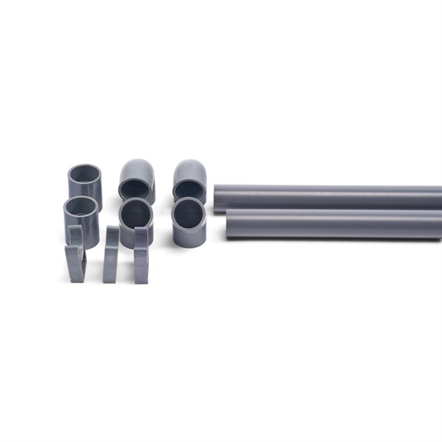 QsanTec Dräneringsrör 32 mm, 2x1m med tillbehör