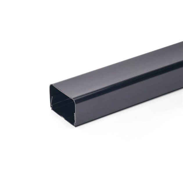 QsanTec KD Kanal 77x54mm - 2m - Svart