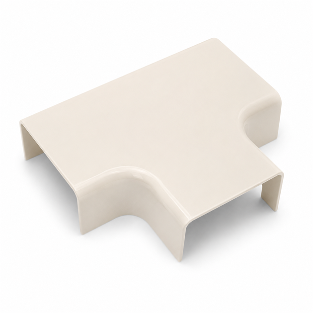 T-koppling, 77mm - Vit