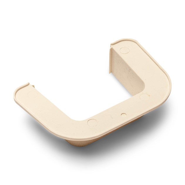 Täcklock mot vägg, 80mm - Vit