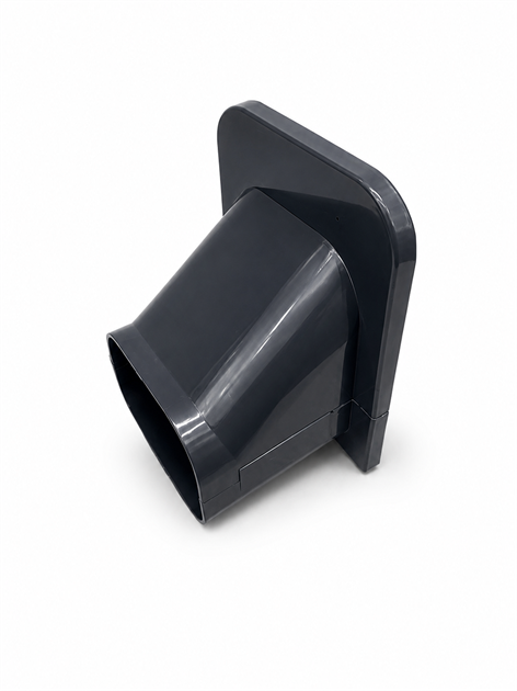 Täcklock mot Tak/Golv, 75mm - Svart