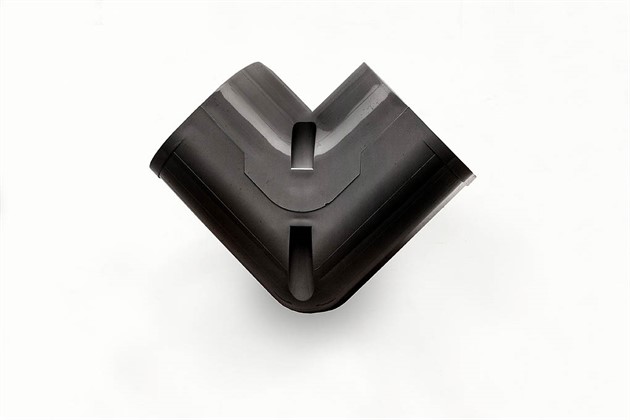 Vertikal vinkel 90°, 100mm - Svart