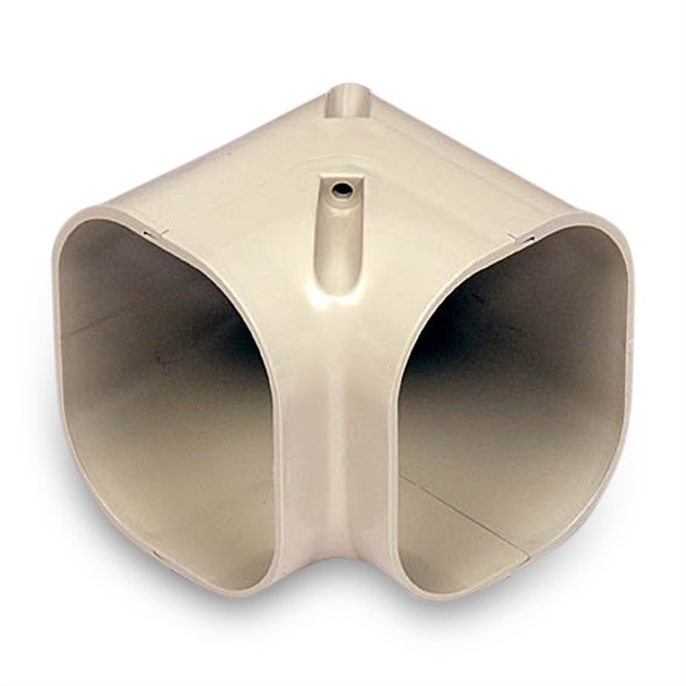 Kort vertikal vinkel 90°, 77mm - Beige