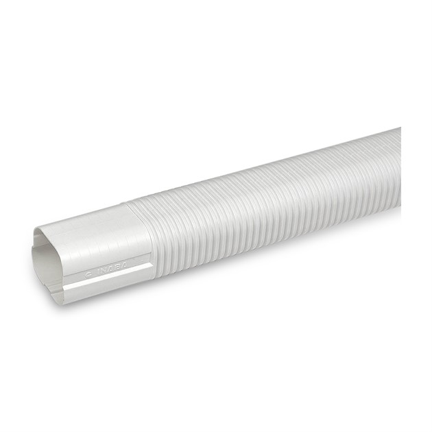 Flexibel kanaldel, 77x1000mm - Vit