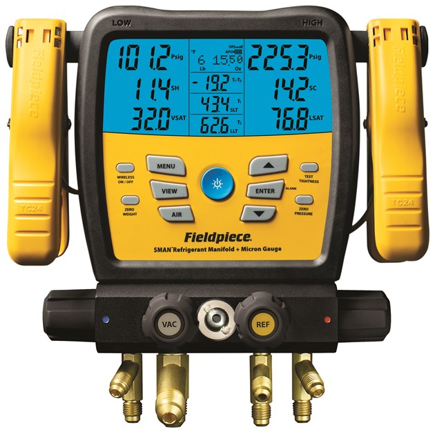 Digitalt manometerställ, 4-vägs, för R32/R410A
