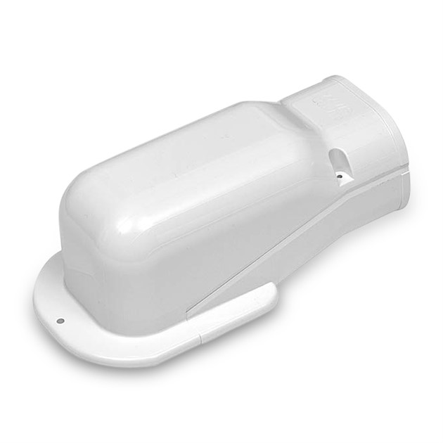 Vägganslutning, 77mm - Vit