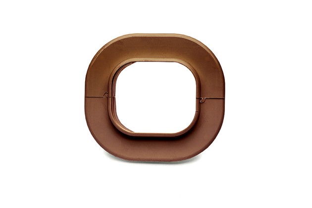 Väggfläns, 77mm - Brun