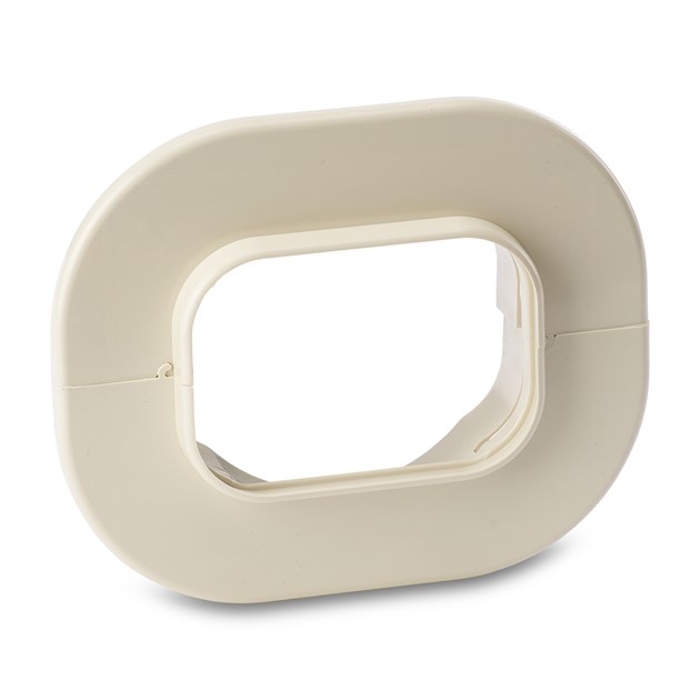 Väggfläns, 100mm - Beige