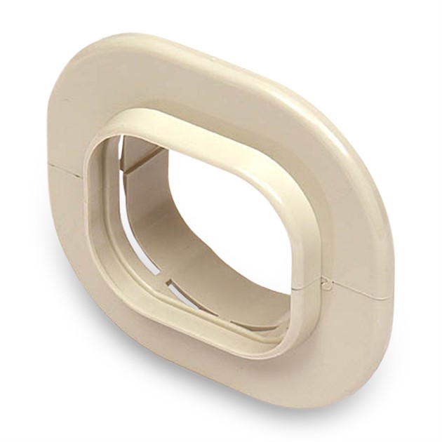 Väggfläns, 77mm - Beige