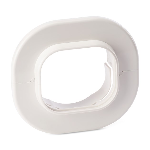 Väggfläns, 77mm - Vit