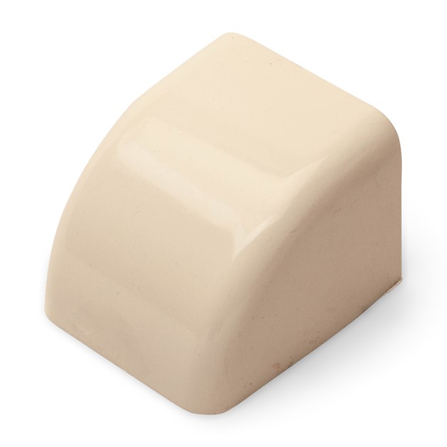 Vägganslutning utan fläns, 80mm - Vit